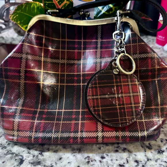 Patricia Nash Laureana Frame Plaid Women's Handbag with Compact Mirror - Picture 3 of 8